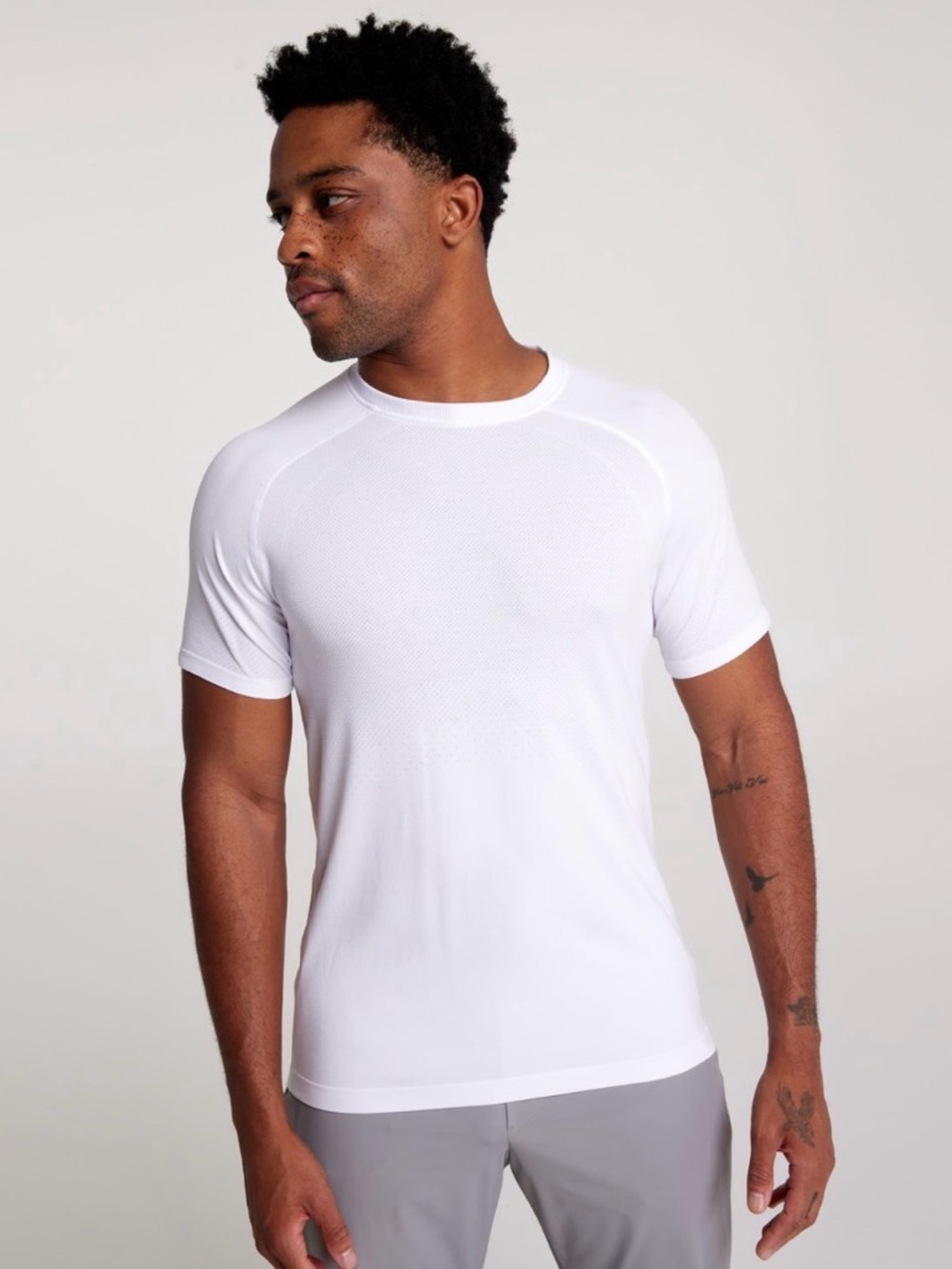 VRST Circuit Seamless Short Sleeve Top Pure White